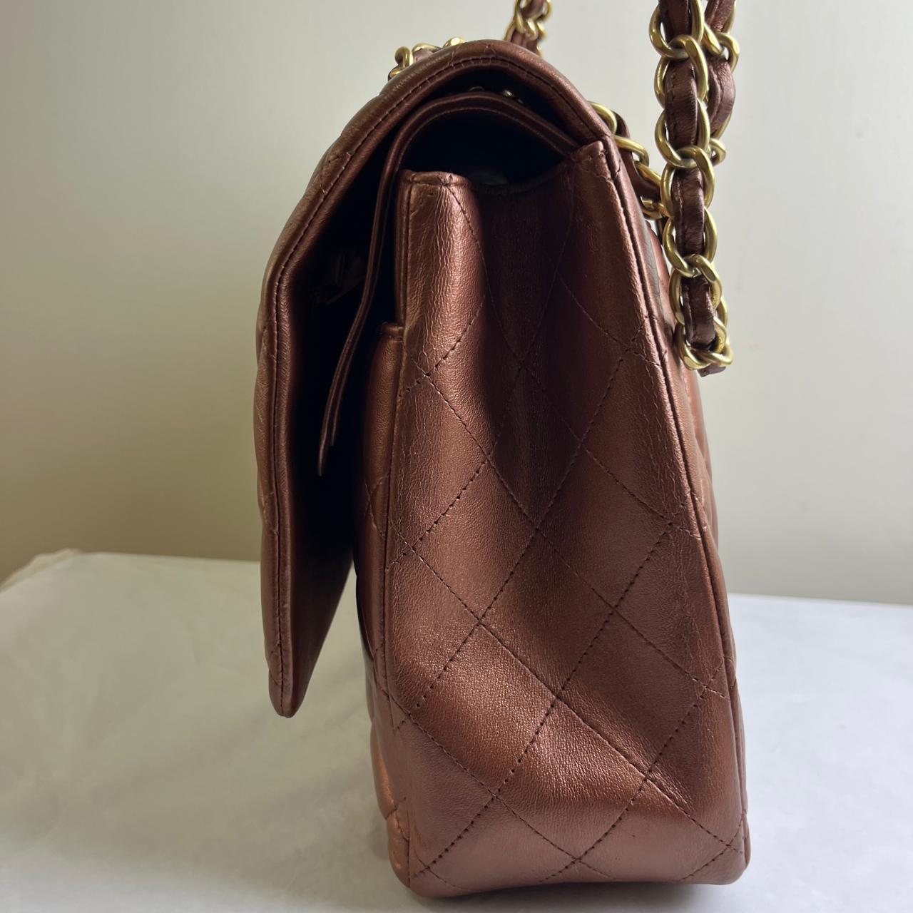 Chanel Classic Flap Maxi in Bronze (Revived Color)
