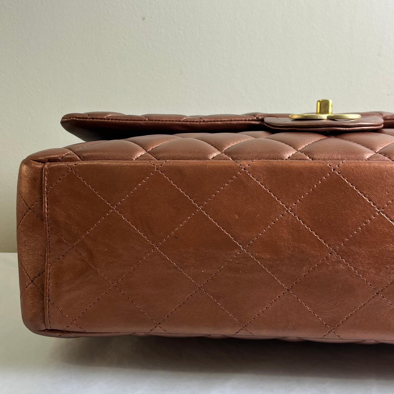 Chanel Classic Flap Maxi in Bronze (Revived Color)