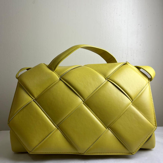 Bottega Venetta Yellow Satchel