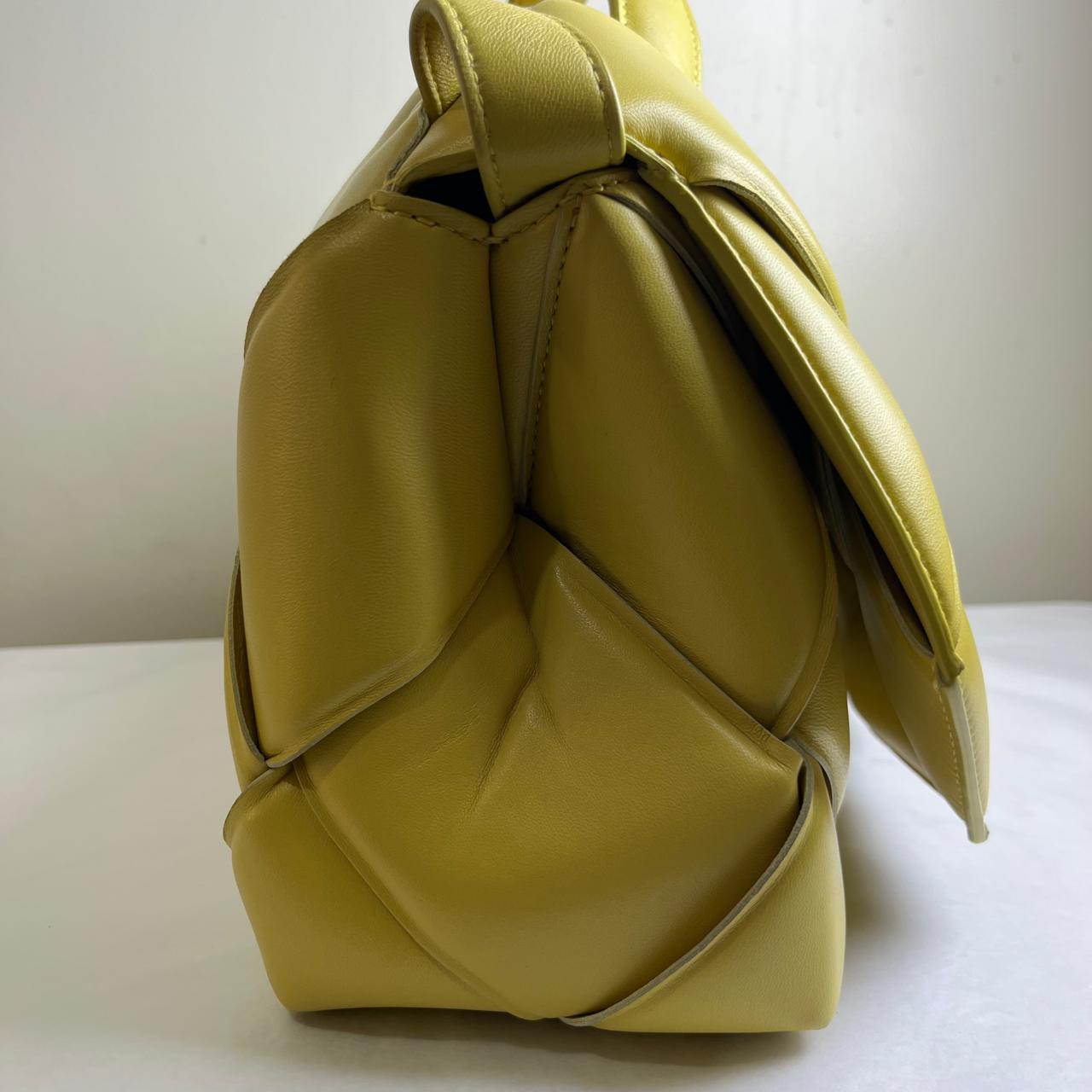 Bottega Venetta Yellow Satchel