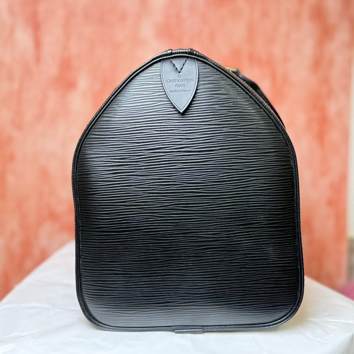 Louis Vuitton Epi Leather Speedy 30 Bag - Black 8.6" H x 12.9" W
