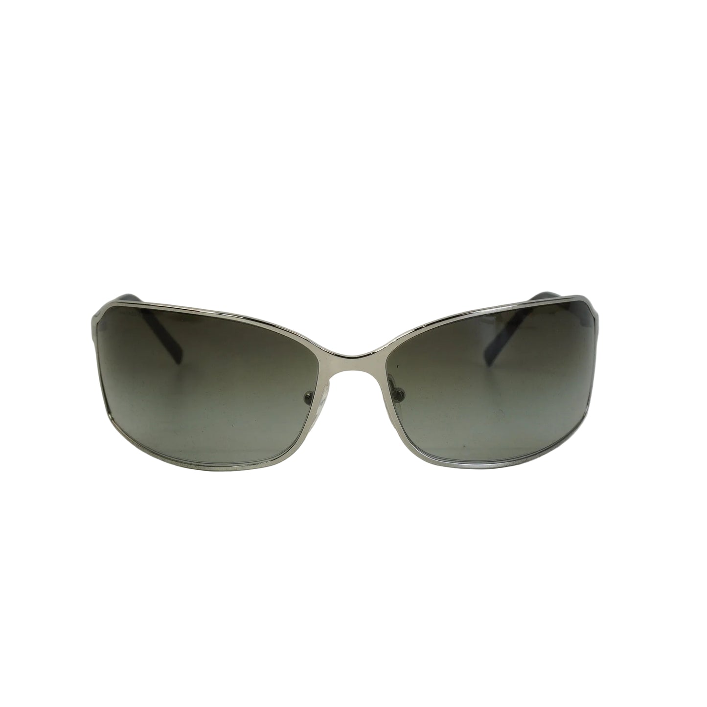 Prada Silver-Tone Metal Frame Sunglasses