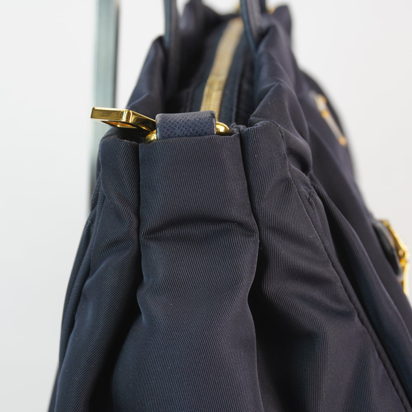Prada Tessuto Nylon Suffiano Leather Tote