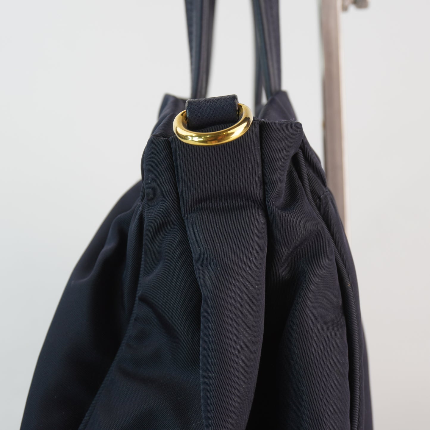 Prada Tessuto Nylon Suffiano Leather Tote