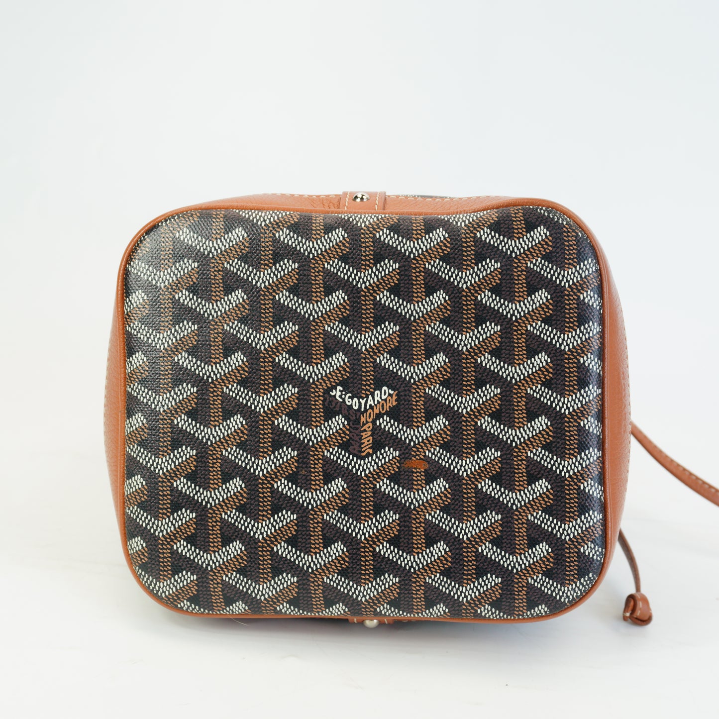 Goyard Goyardine Petit Flot Bucket Black/Brown Small SHW