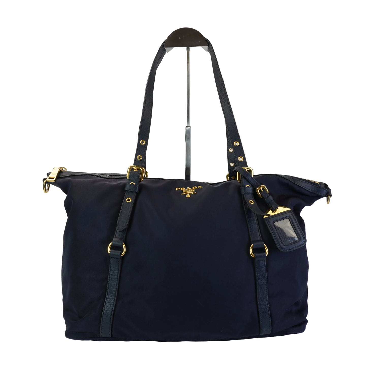 Prada Tessuto Nylon Suffiano Trims Black