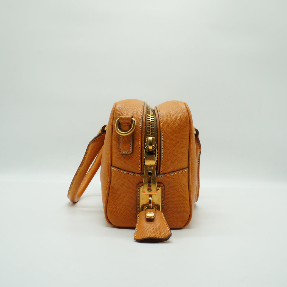 Prada	Saffiano Leather Convertile Baulleto Bag Medium GHW