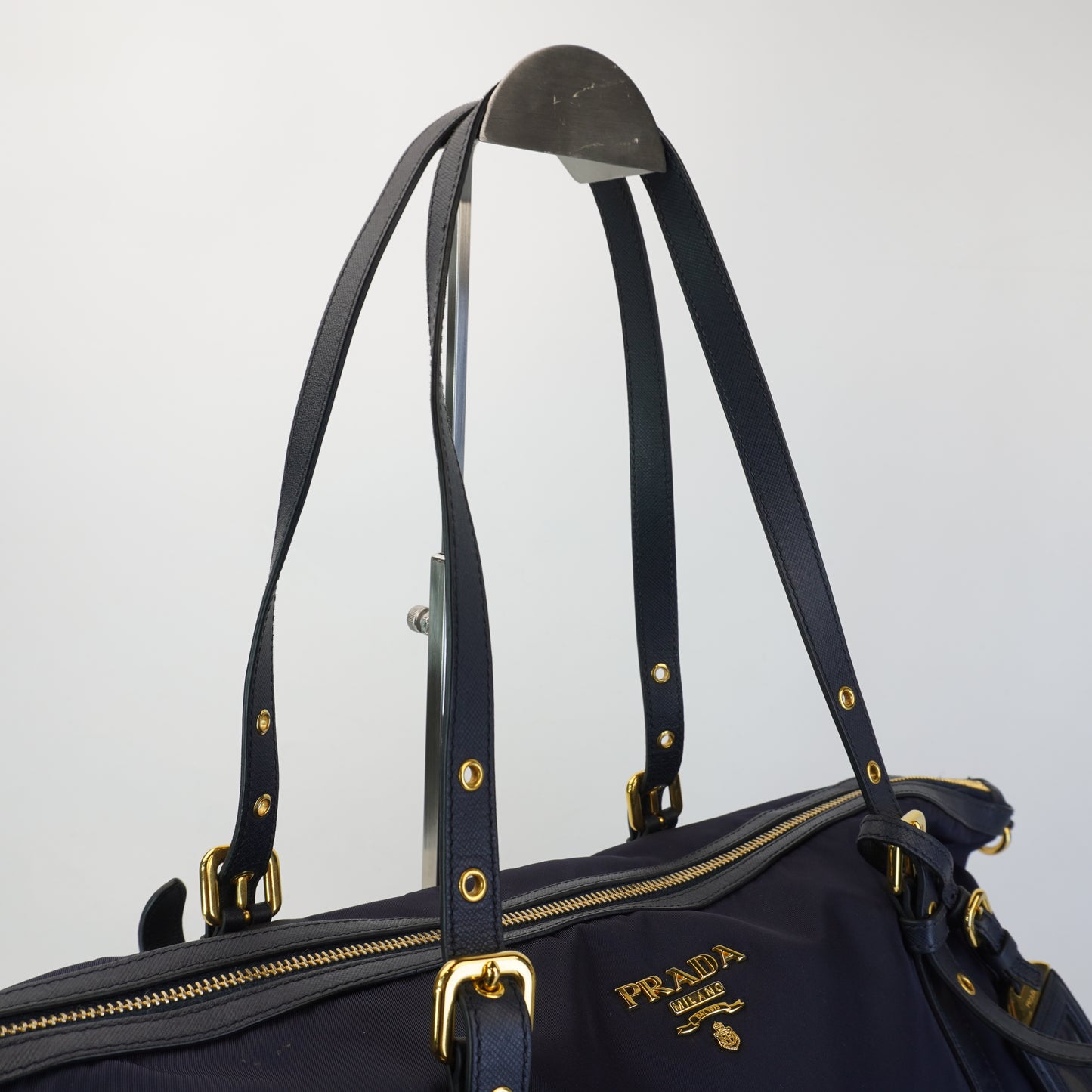Prada Tessuto Nylon Suffiano Trims Black