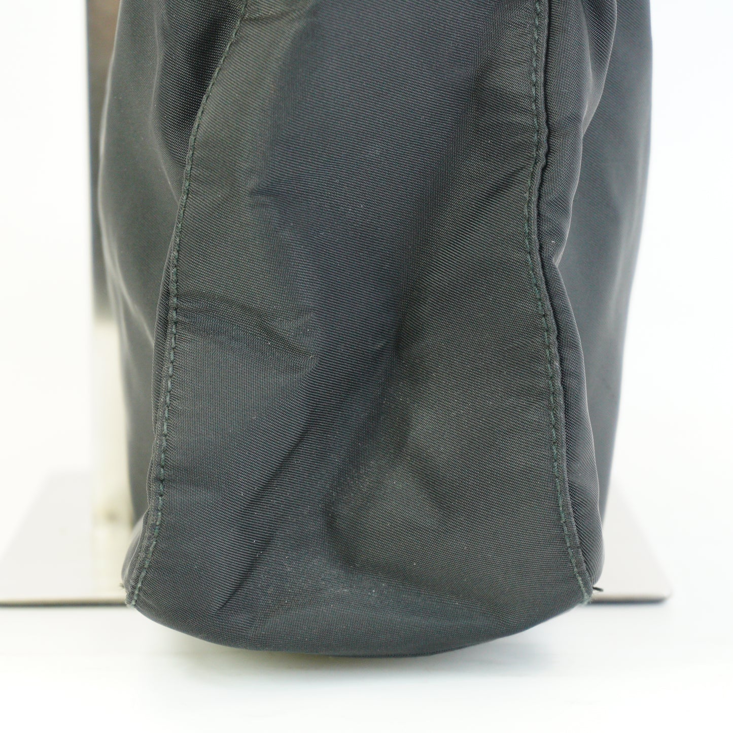 Prada Tessuto Nylon Hobo Bag Black Medium SHW