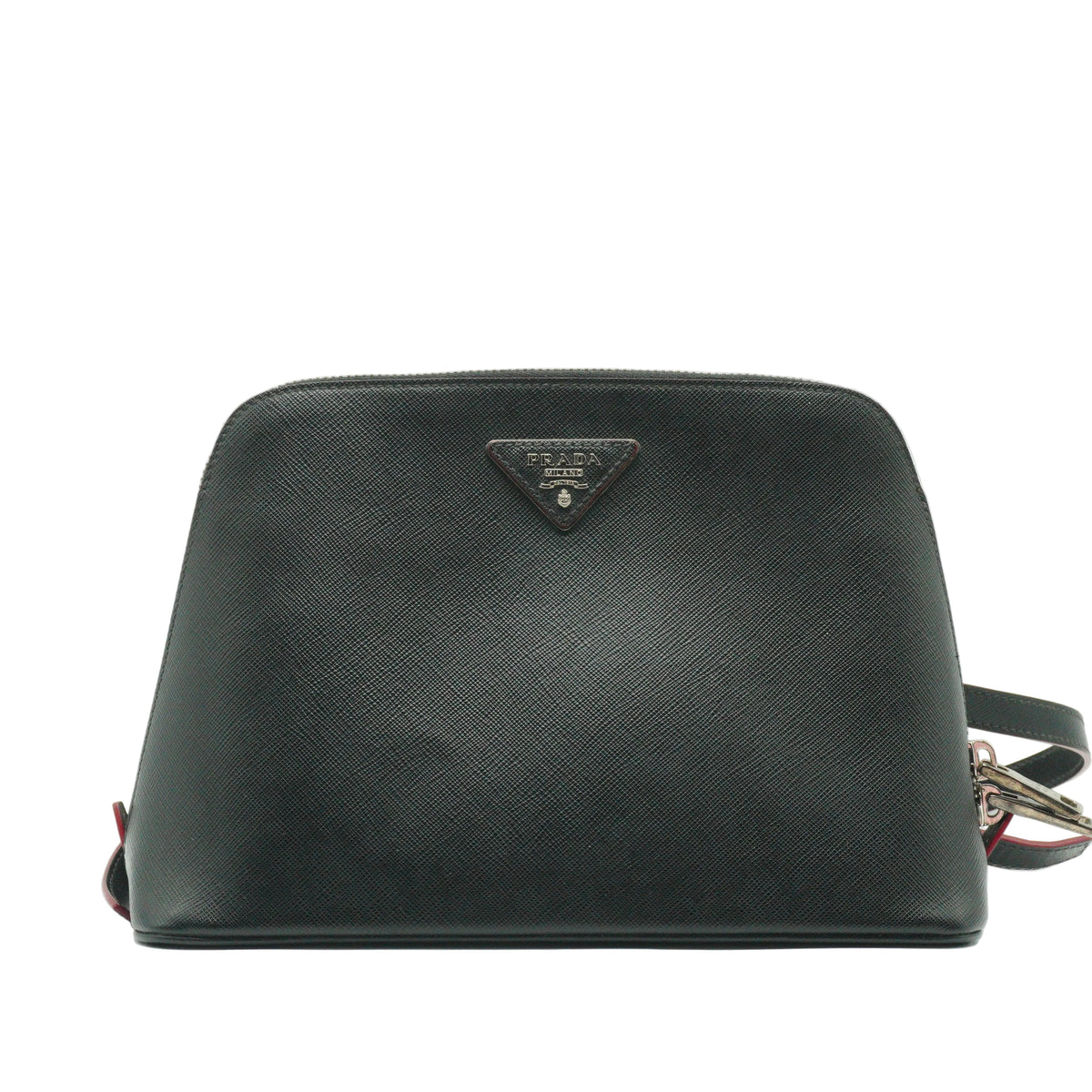 Prada	Saffiano Lux Dome 2 Way Handbag/Backpack Black Small SHW