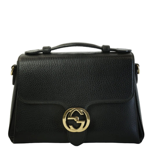 Gucci Interlocking G top Handle GHW Medium