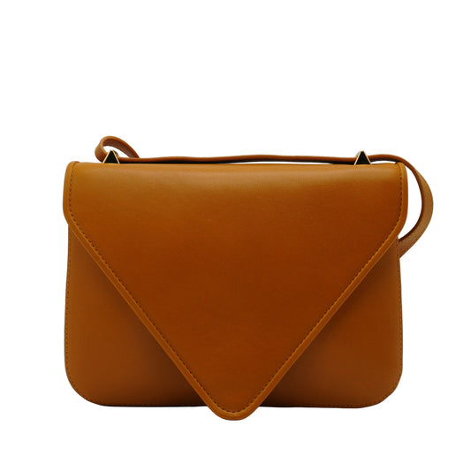 Bottega Veneta Envelope Leather Bag Mustard Small GHW