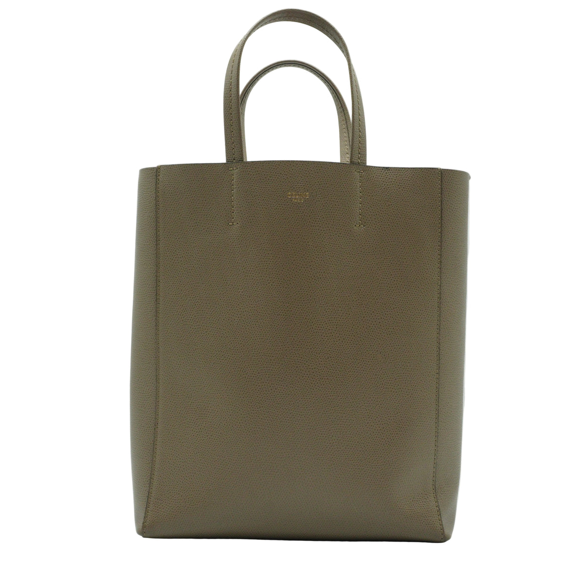 Celine	Vertical Cabas Tote Bag Taupe Medium GHW