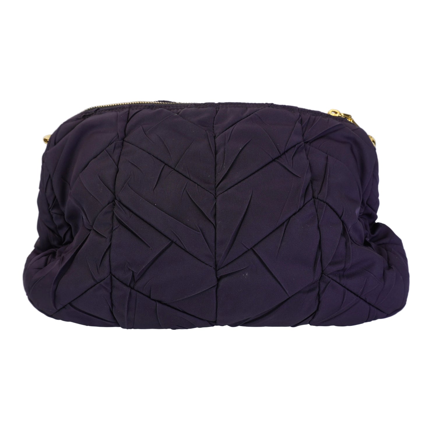 Prada Nylon Canvass Purple Shoulder Bag