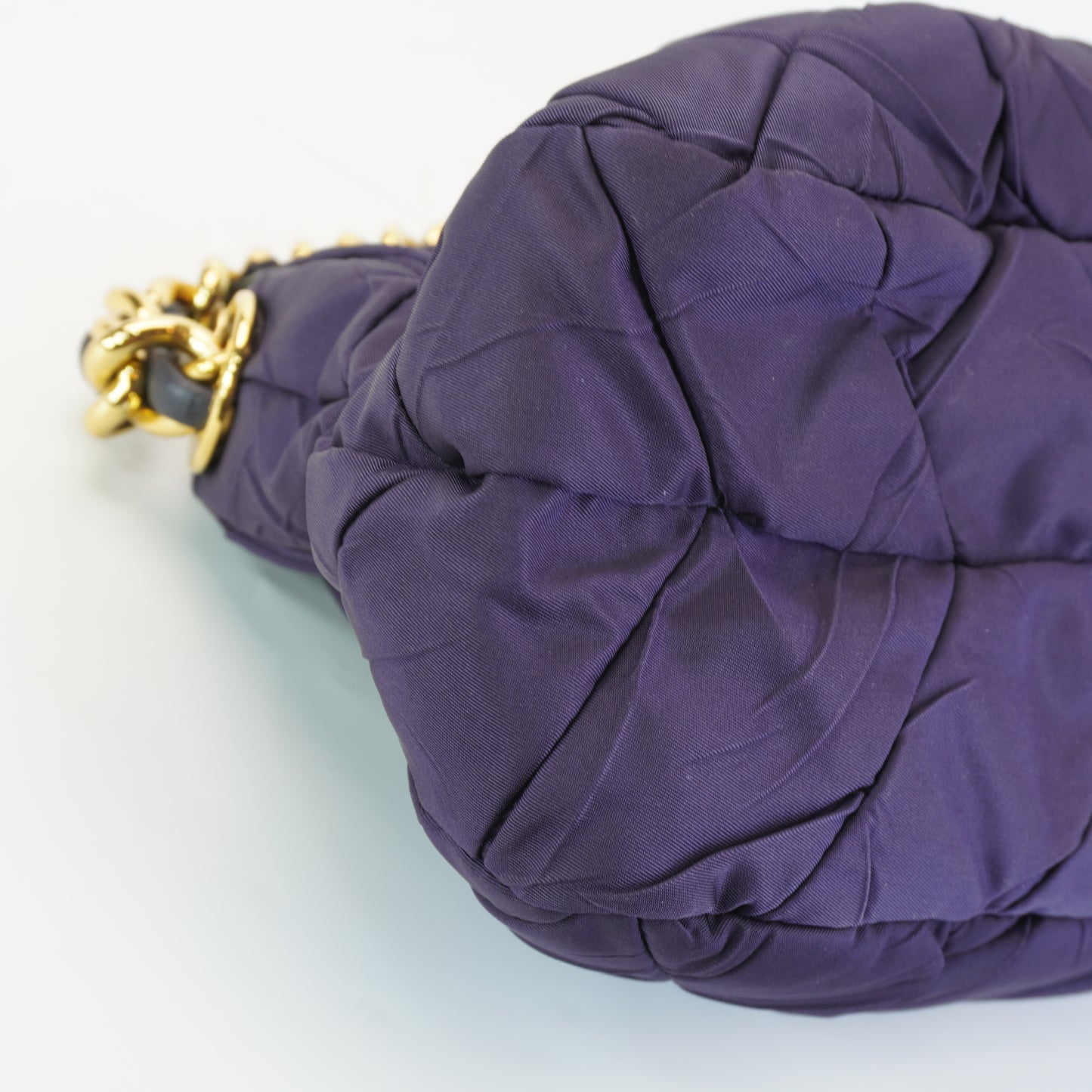 Prada Nylon Canvass Purple Shoulder Bag