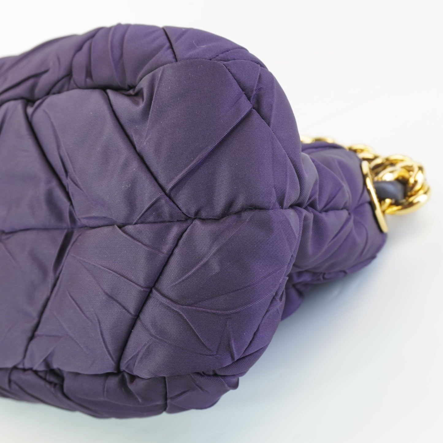 Prada Nylon Canvass Purple Shoulder Bag
