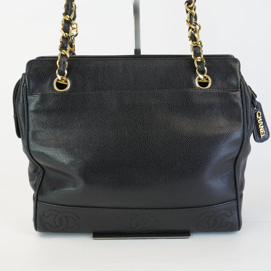 Chanel Caviar Tote Black