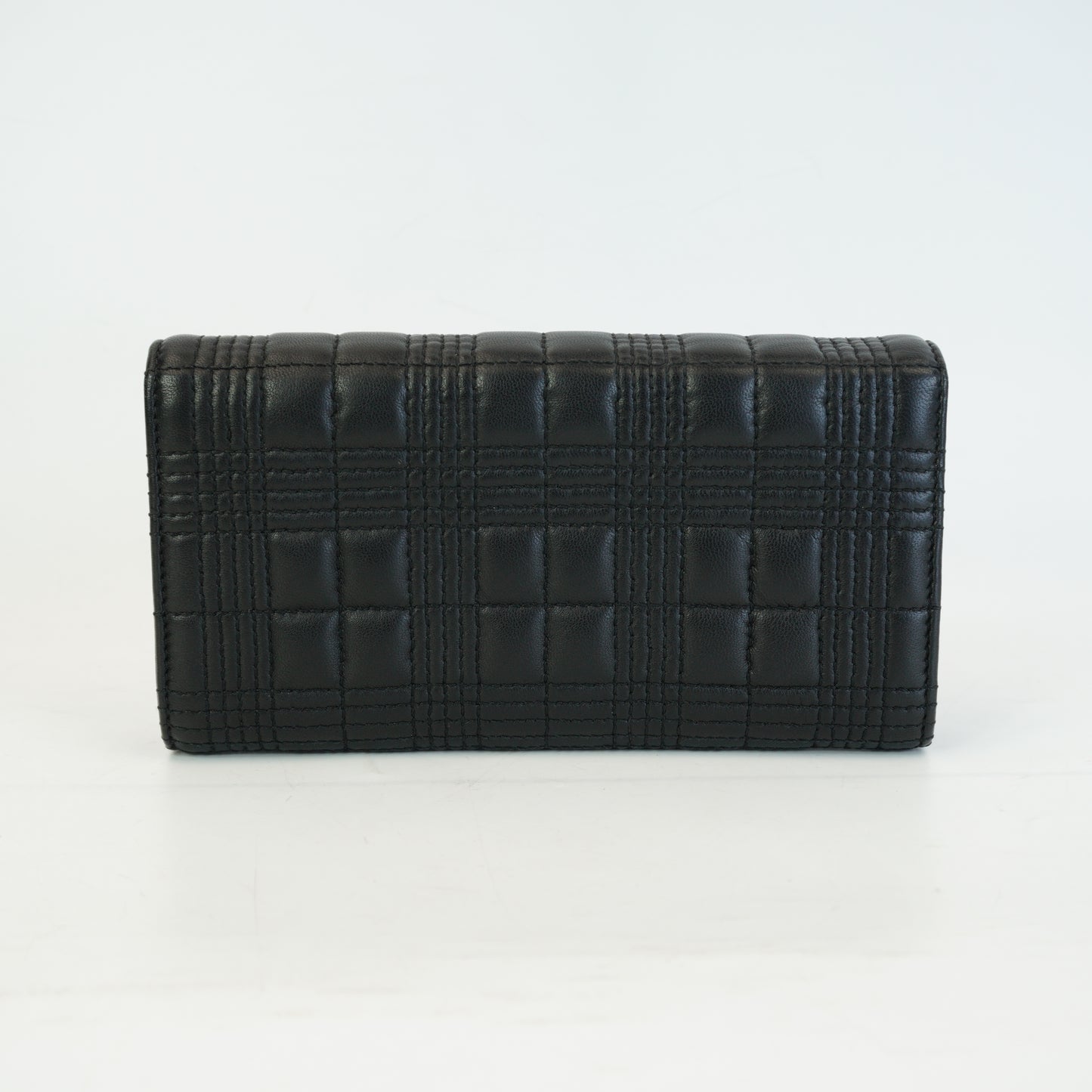 Burberry	Lola Quilted Leather Continental Black Wallet