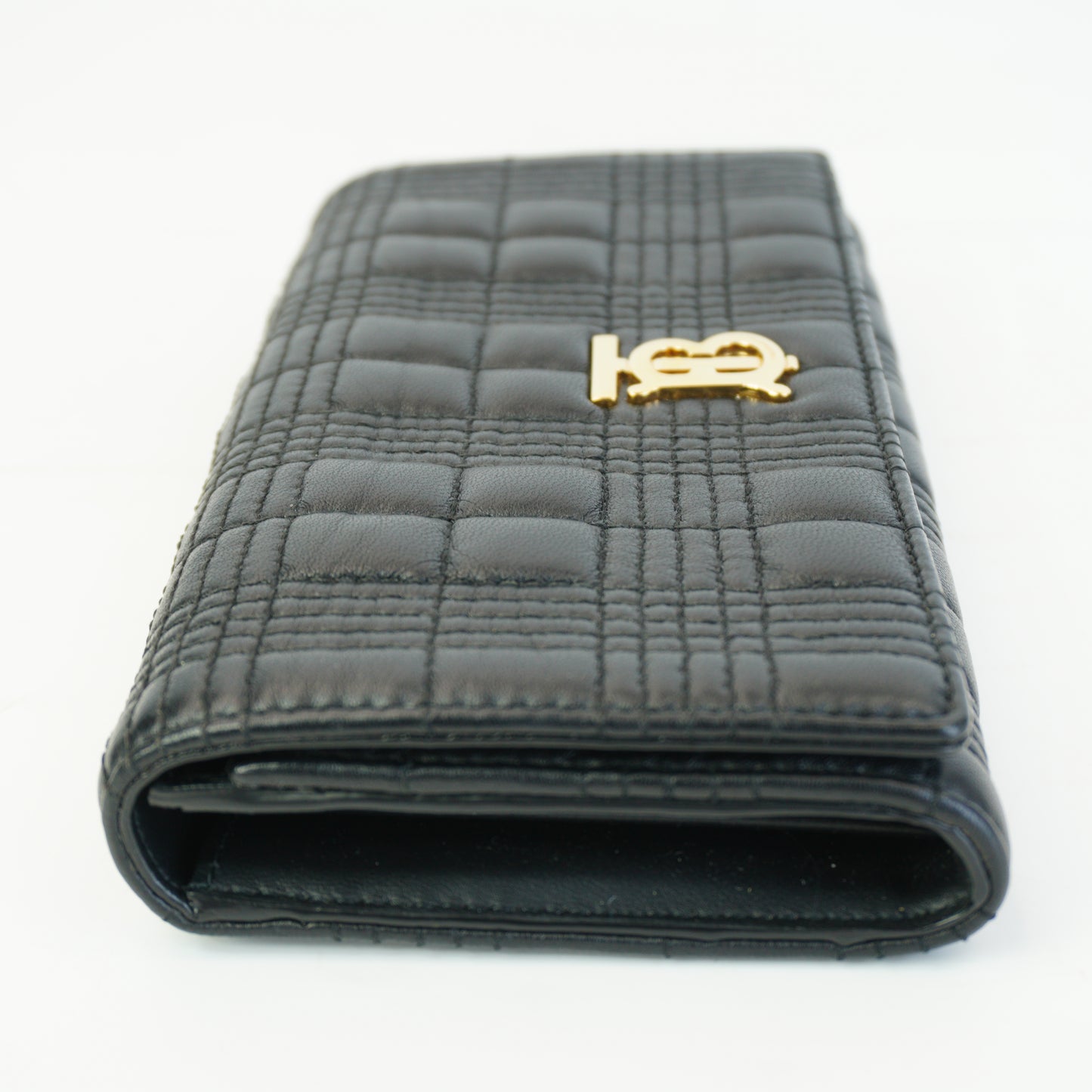 Burberry	Lola Quilted Leather Continental Black Wallet
