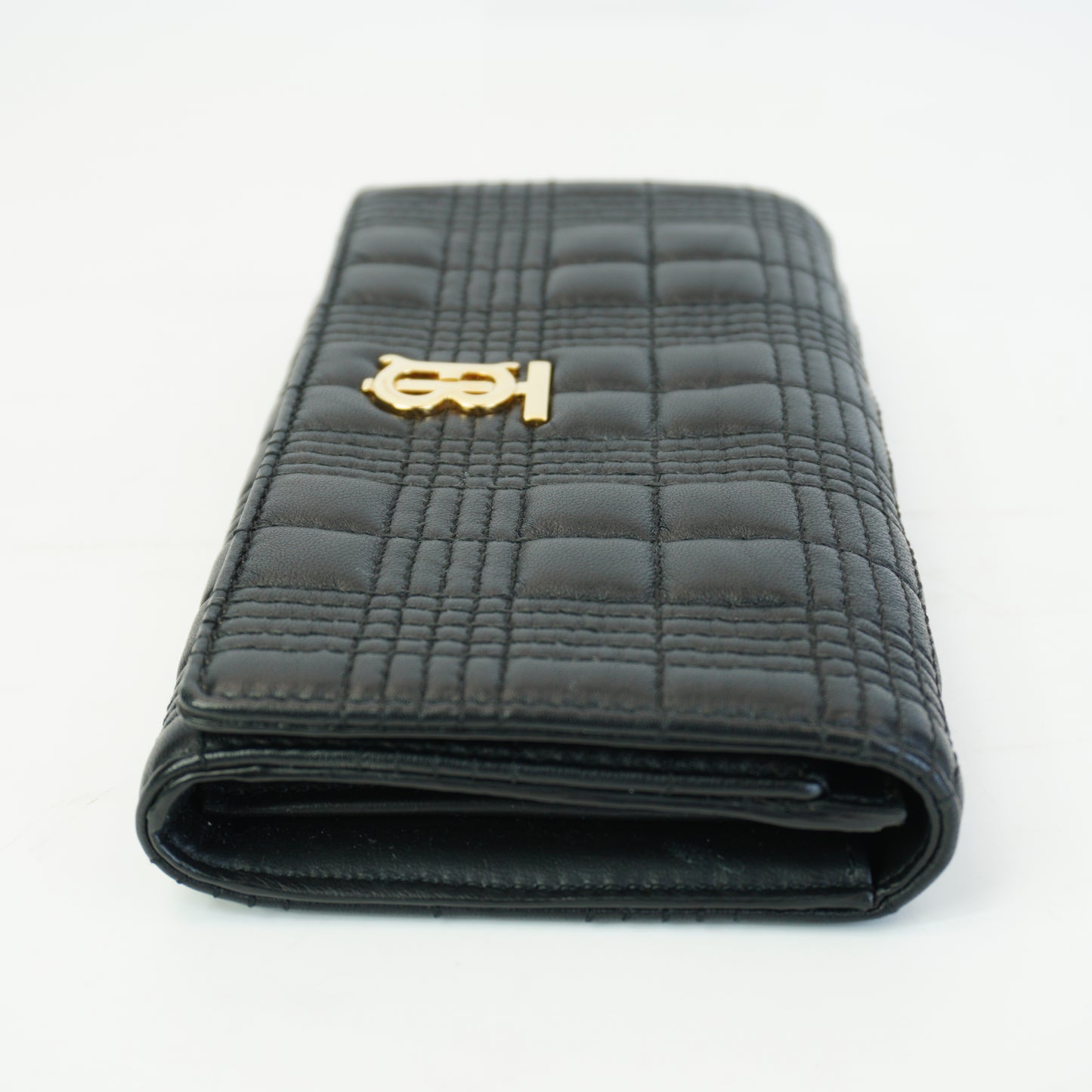 Burberry	Lola Quilted Leather Continental Black Wallet