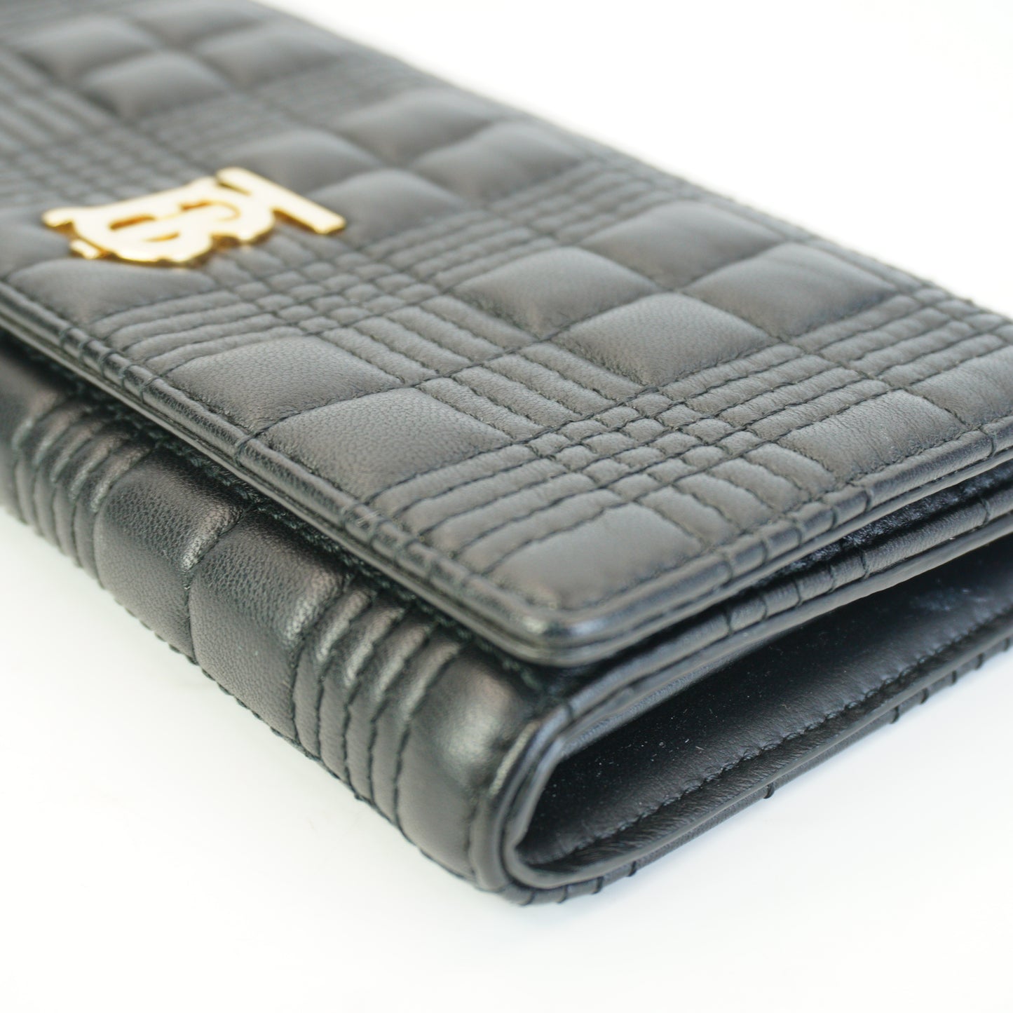Burberry	Lola Quilted Leather Continental Black Wallet