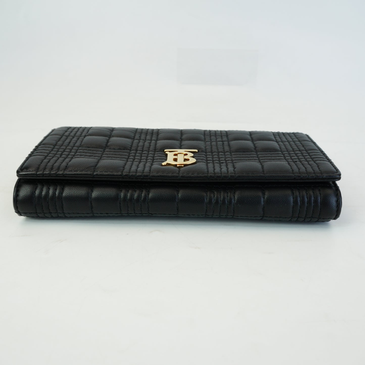 Burberry	Lola Quilted Leather Continental Black Wallet