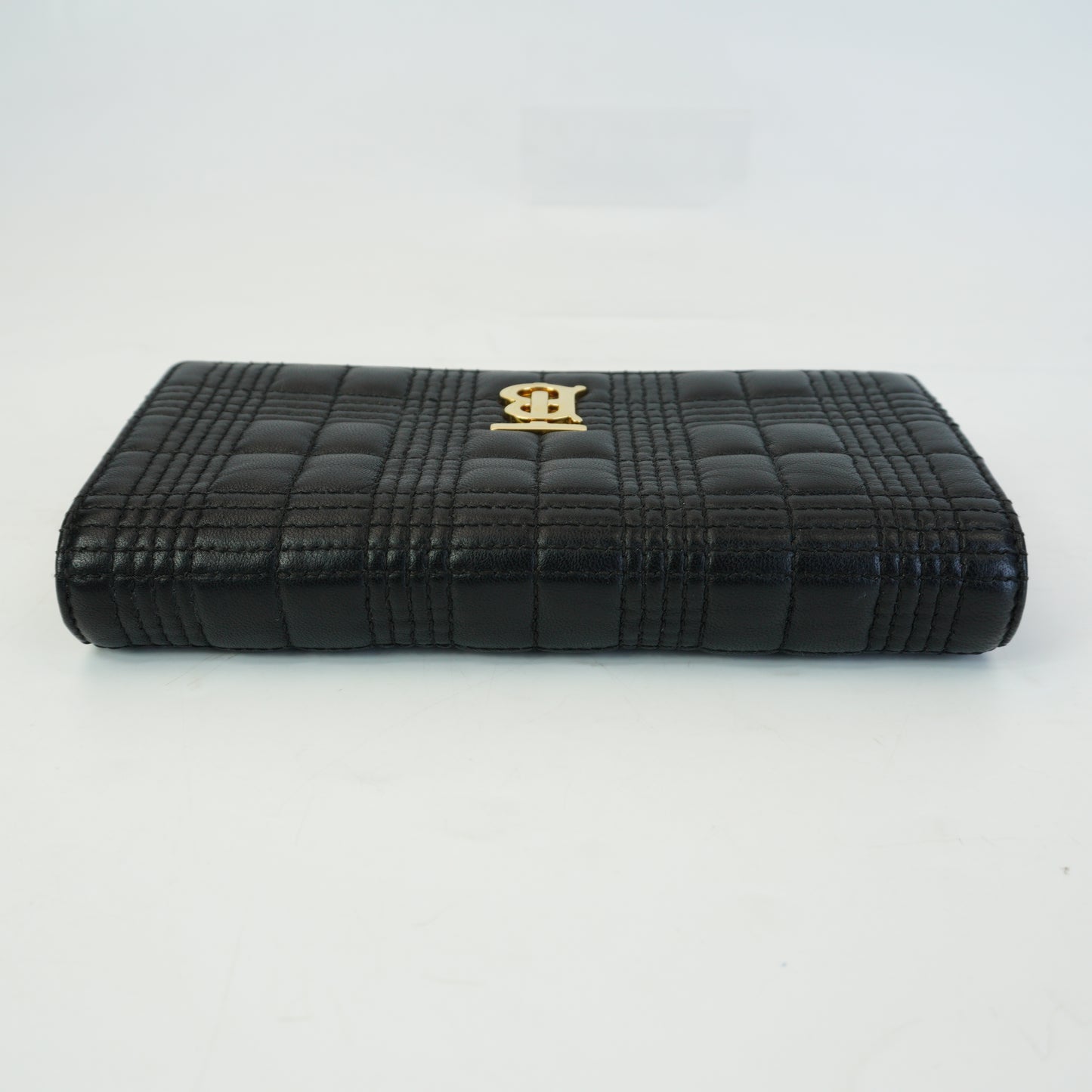 Burberry	Lola Quilted Leather Continental Black Wallet