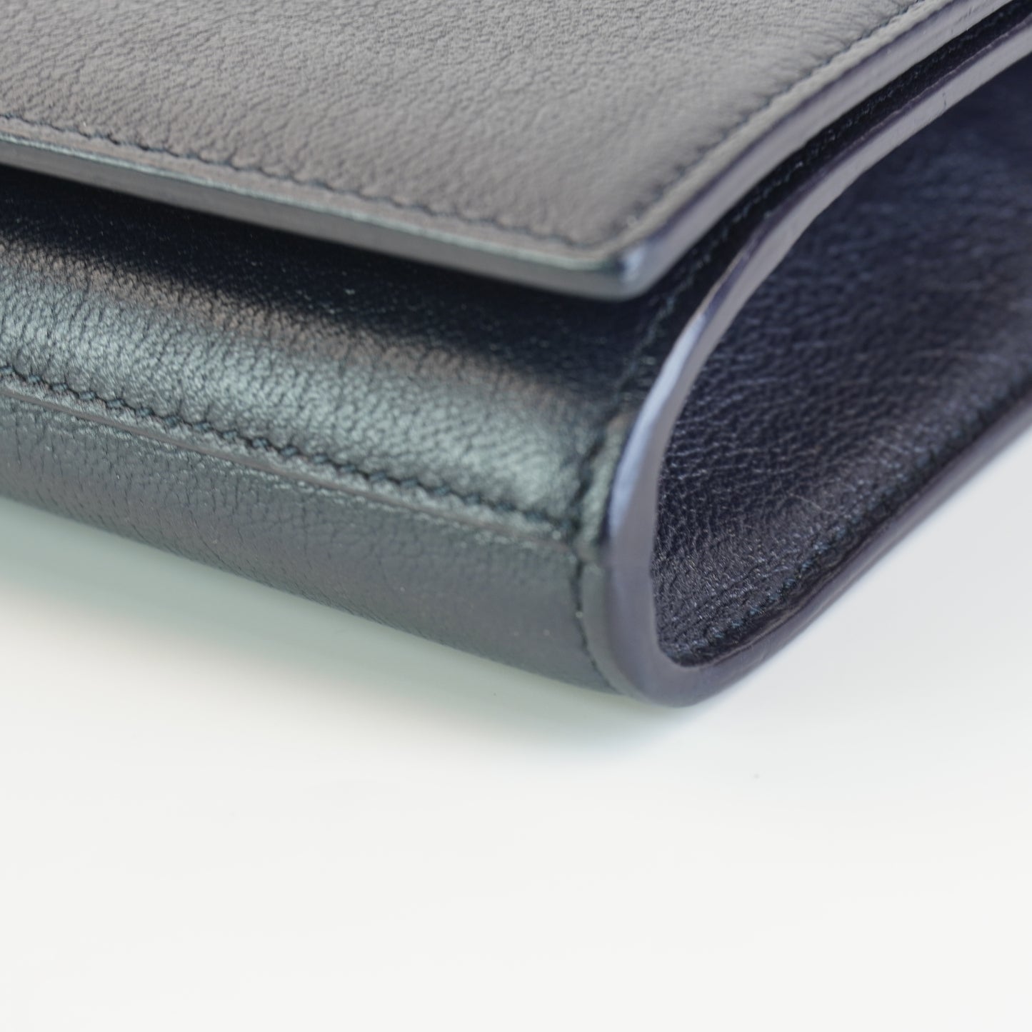 YSL Belle de Jour Clutch Navy Blue