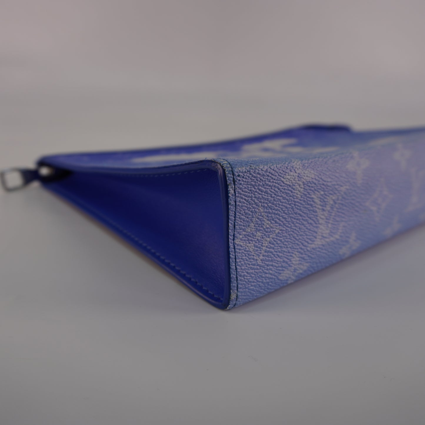 Louis Vuitton	Monogram Clouds Pochette Voyage MM Blue