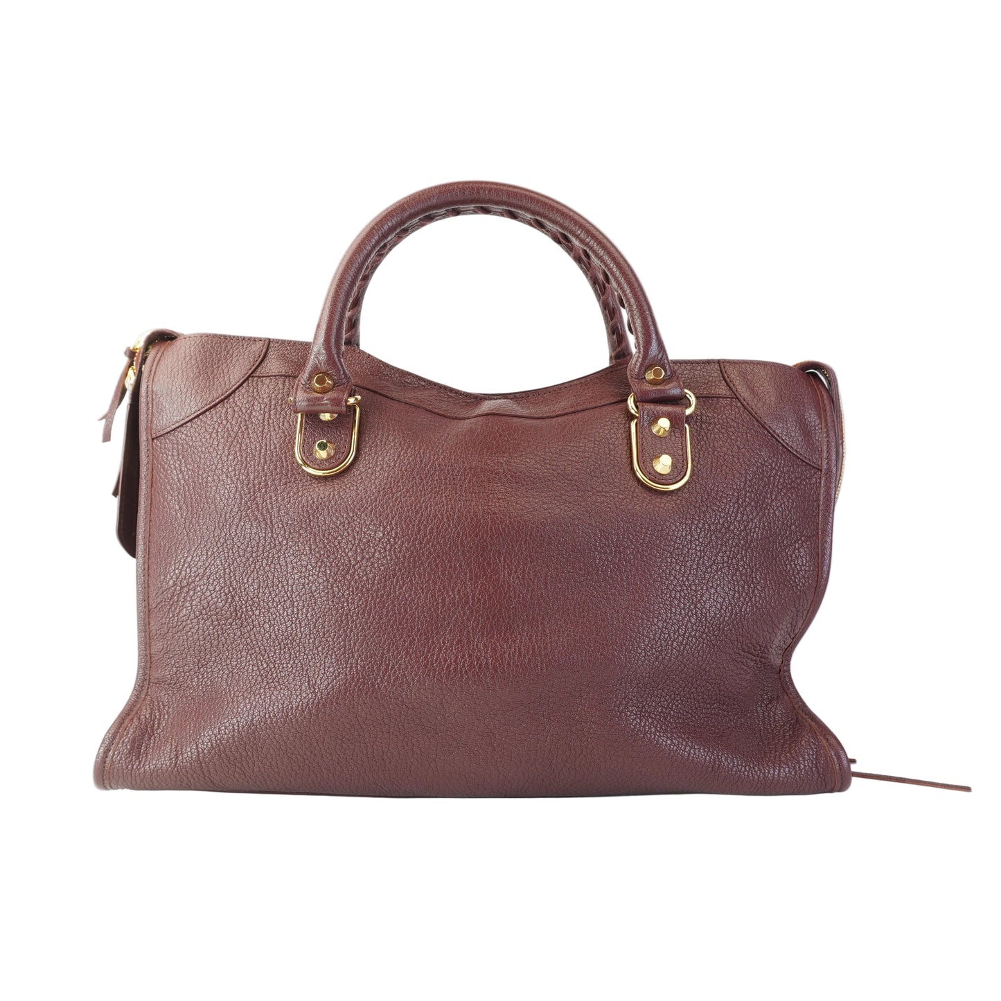 Balenciaga	Metallic Edge City Burgundy