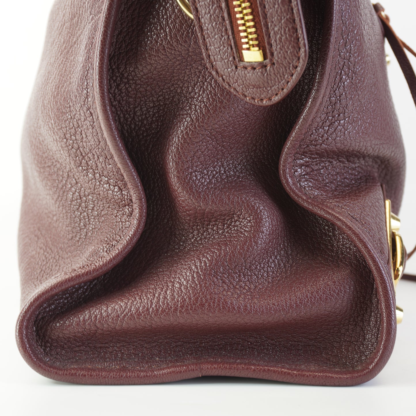 Balenciaga	Metallic Edge City Burgundy