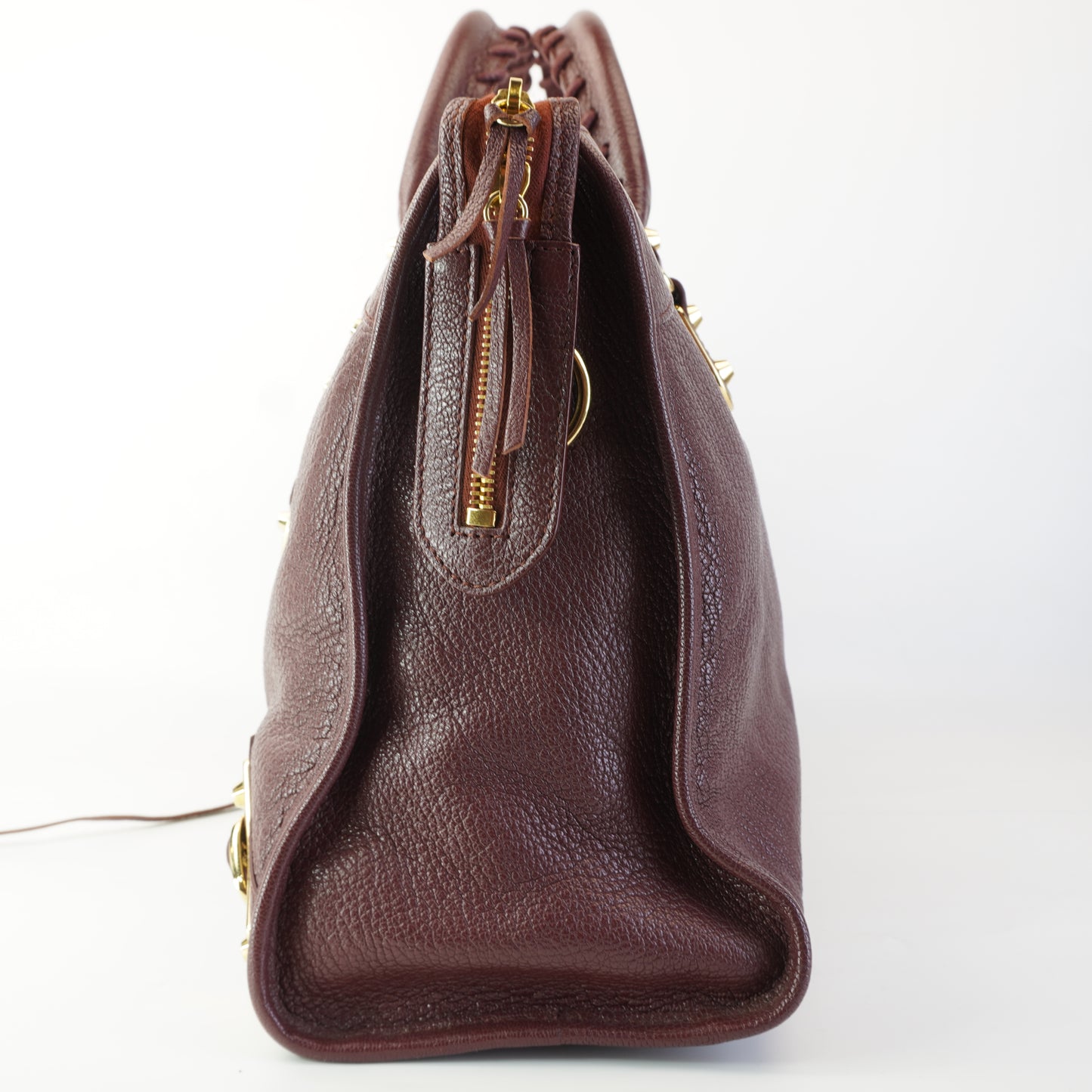 Balenciaga	Metallic Edge City Burgundy