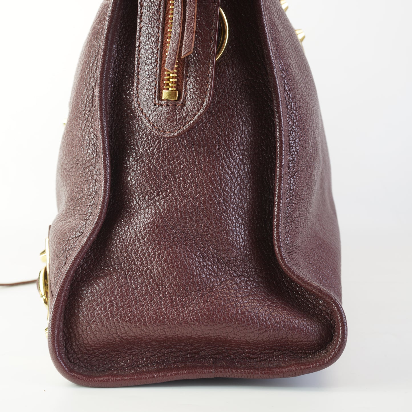 Balenciaga	Metallic Edge City Burgundy