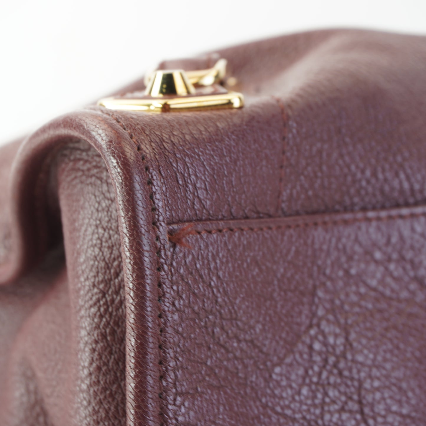 Balenciaga	Metallic Edge City Burgundy