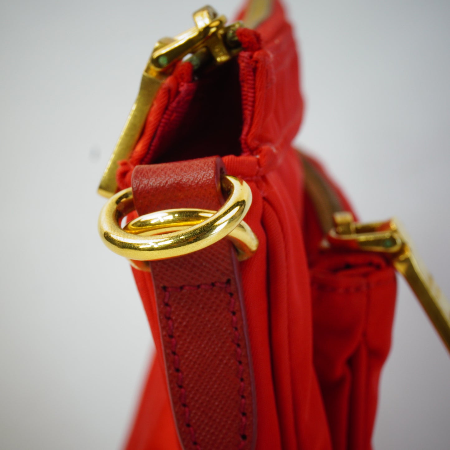 Prada Tessuto Nylon Crossbody Messenger Bag  GHW Small