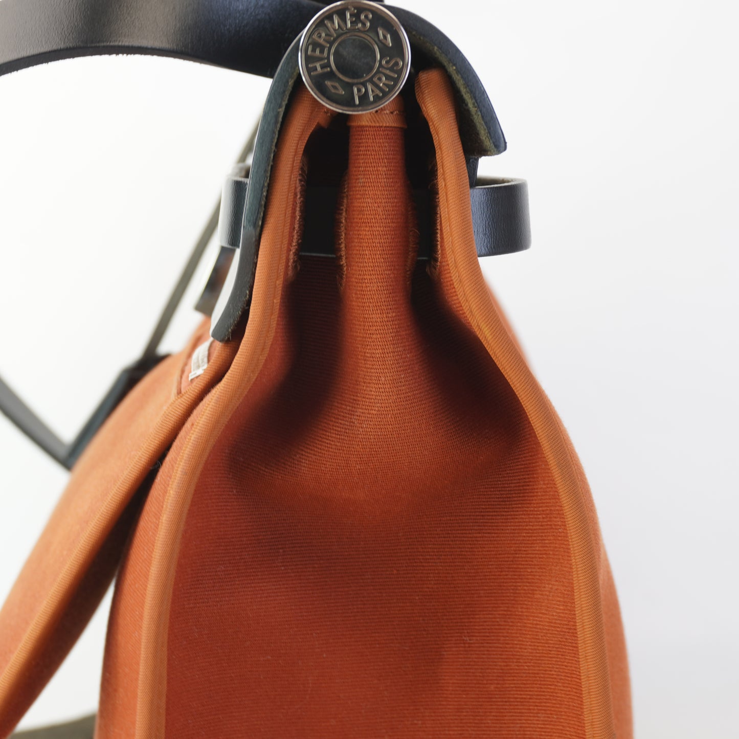 Hermes Herbag Zip 31 PM Tote Copper Orange
