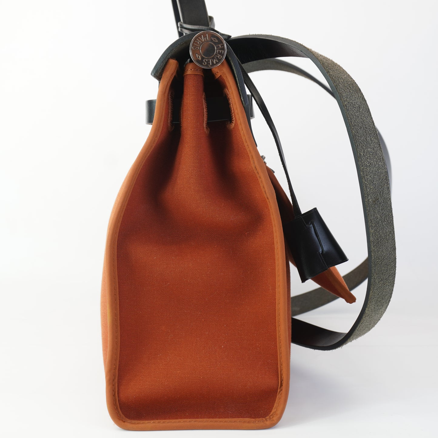 Hermes Herbag Zip 31 PM Tote Copper Orange