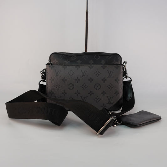 Louis Vuitton	Trio Messenger Monogram Eclipse Canvas