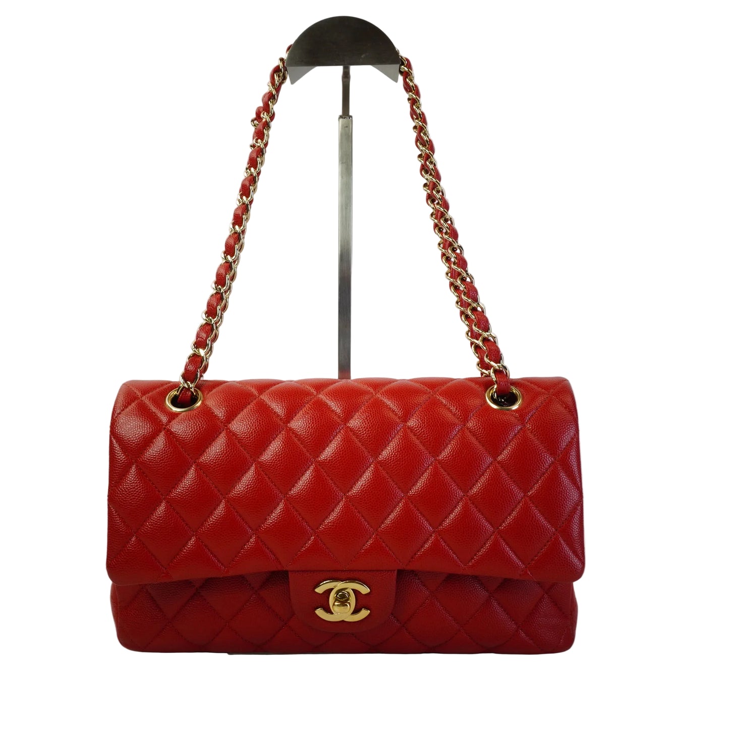 Chanel Classic Double Flap Quilted Caviar GHW Medium