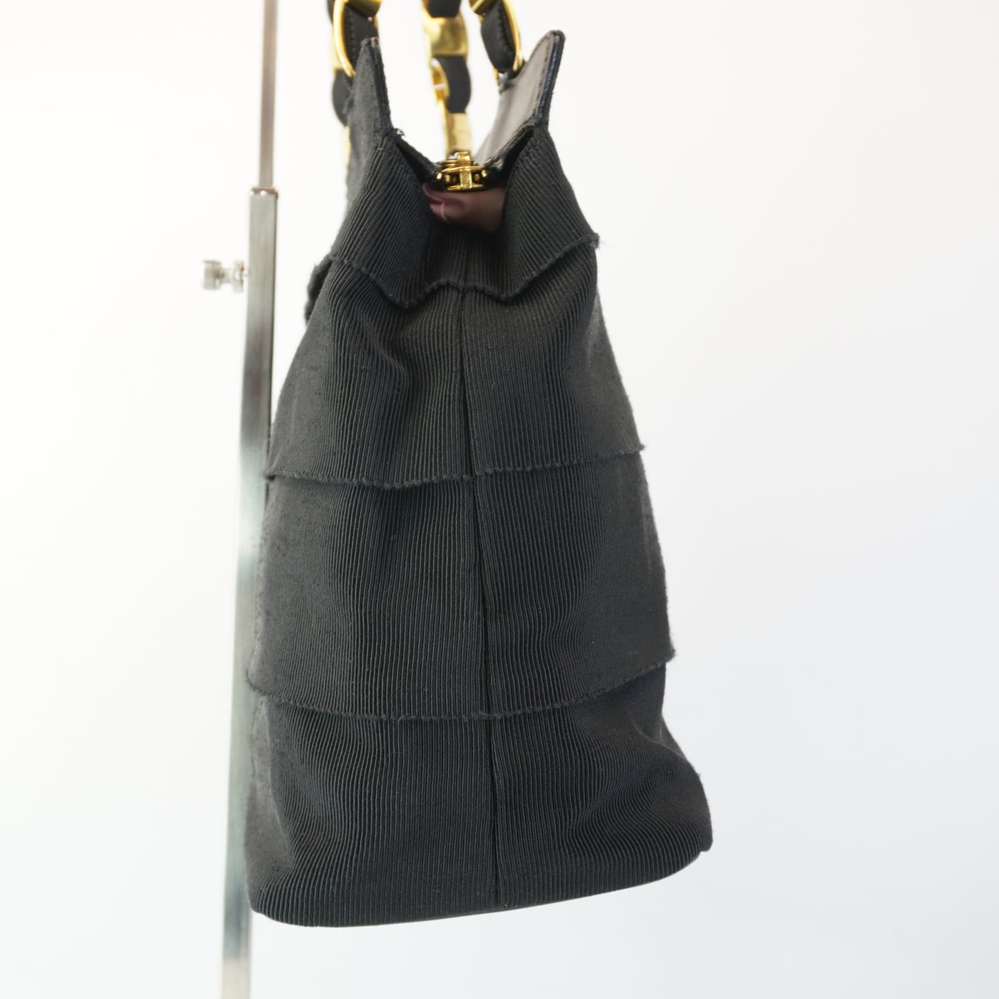 Salvatore Ferragamo Tiered Grosgrain Ribbon Shoulder Bag