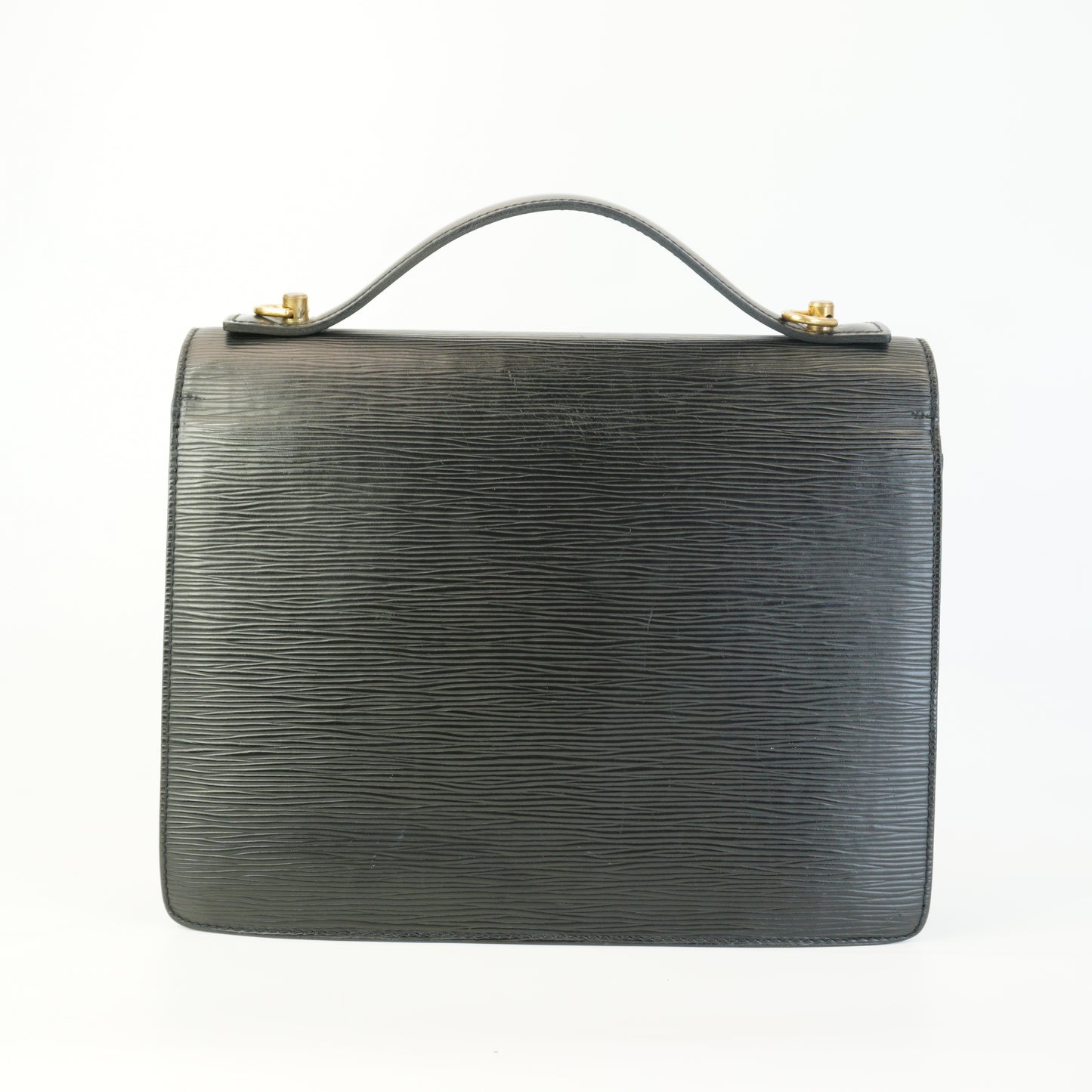Louis Vuitton	Monceau Epi Black GHW Meduim