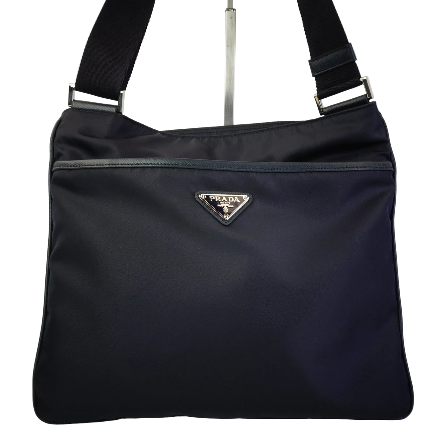 Prada Saffiano Shoulder Bag SHW Medium