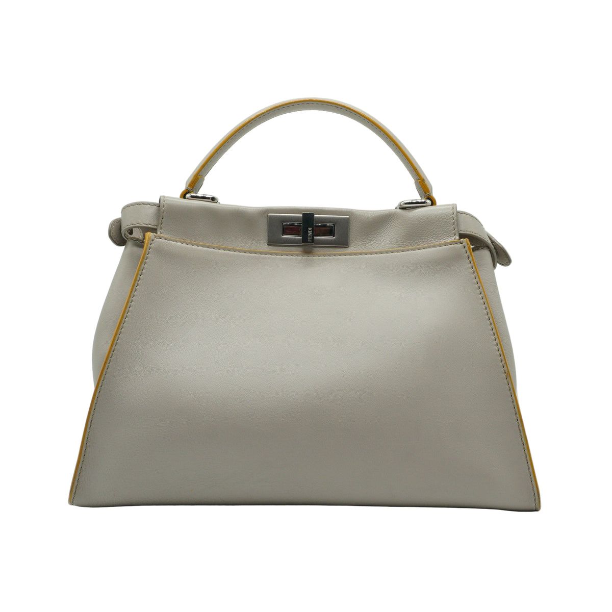Fendi	Peekaboo Medium Premium Calfskin Ivory SHW