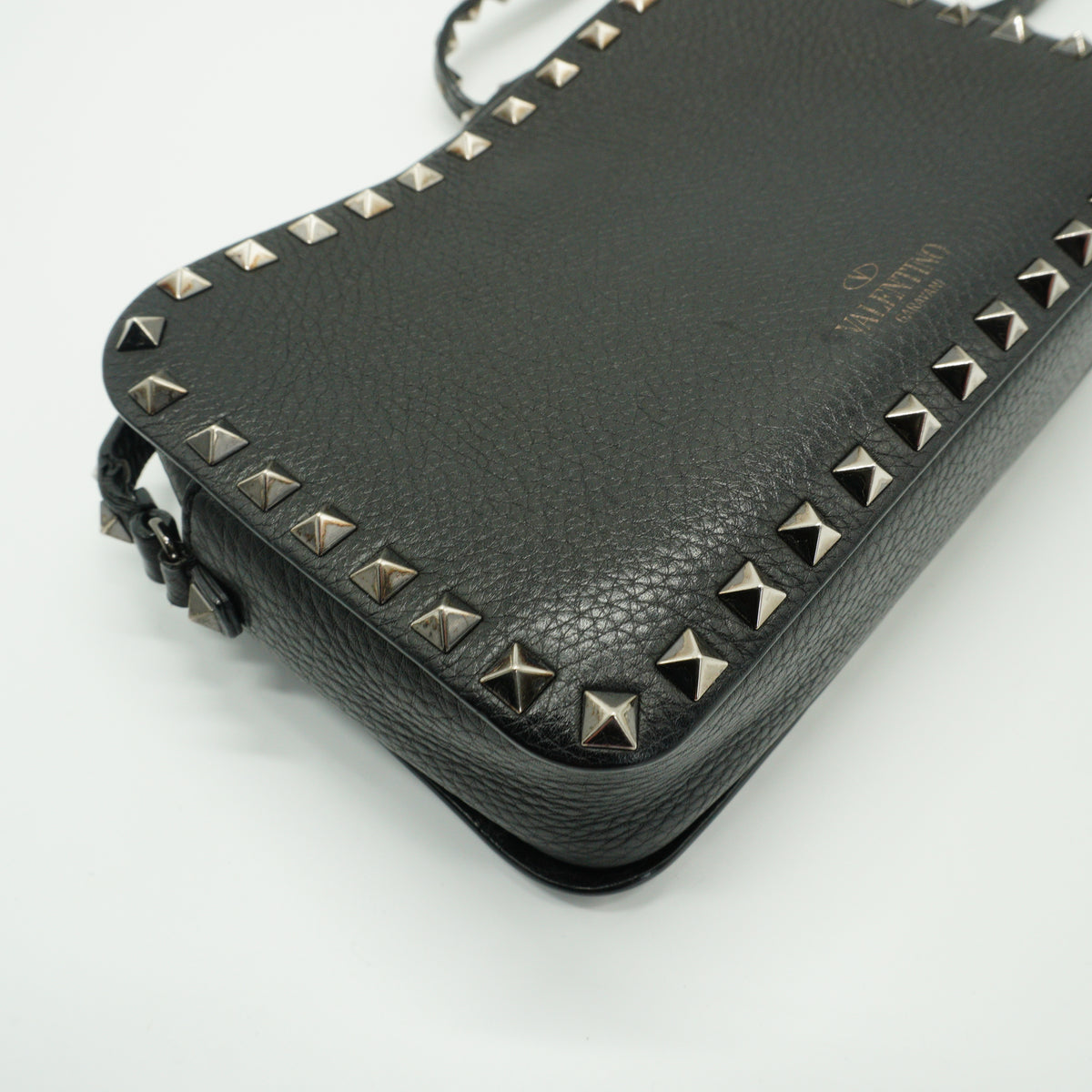 Valentino Garavani Rockstud Camera Bag Black Small SHW