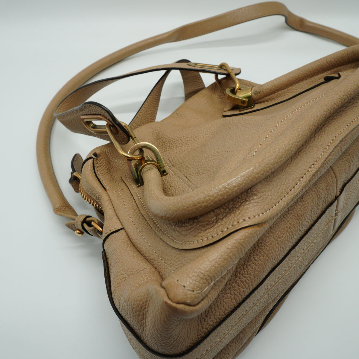 Chloe Paraly handbag Beige Medium GHW