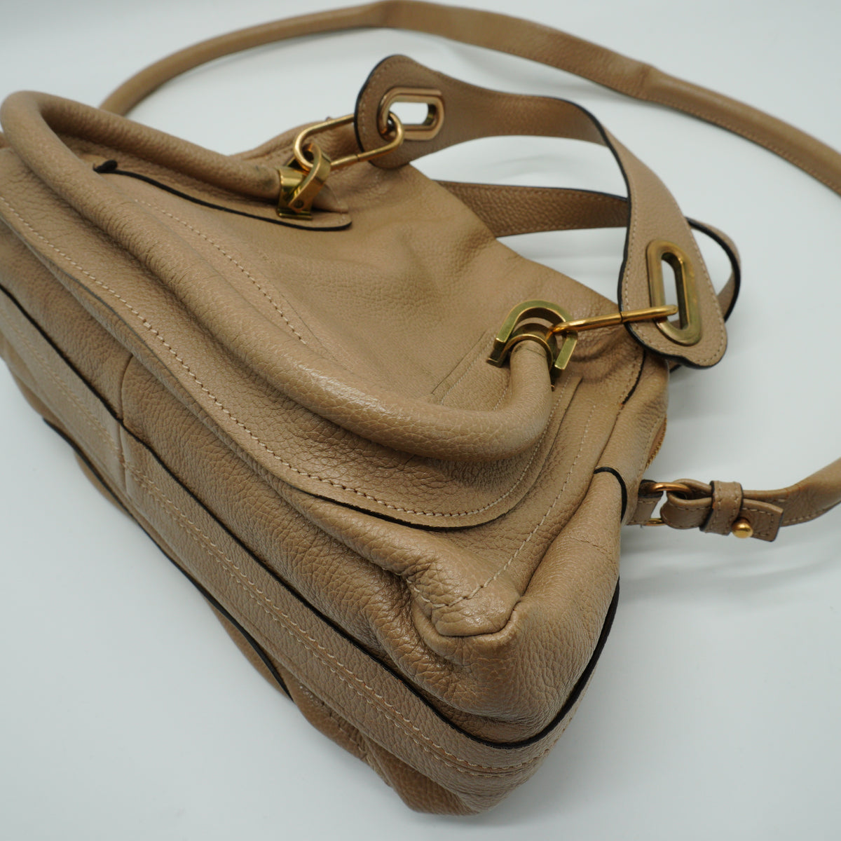 Chloe Paraly handbag Beige Medium GHW