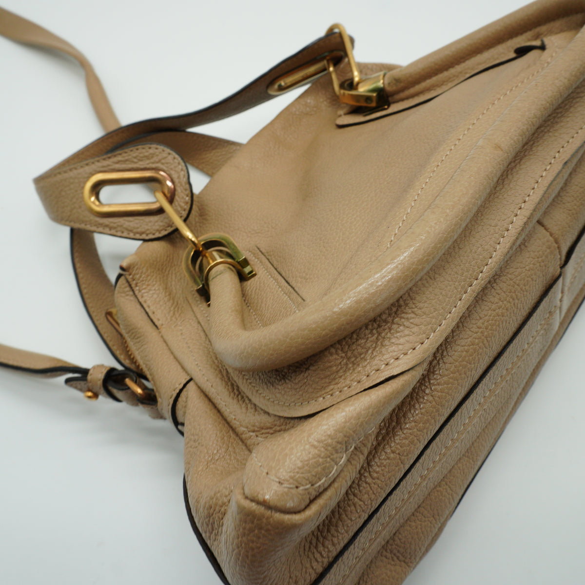 Chloe Paraly handbag Beige Medium GHW