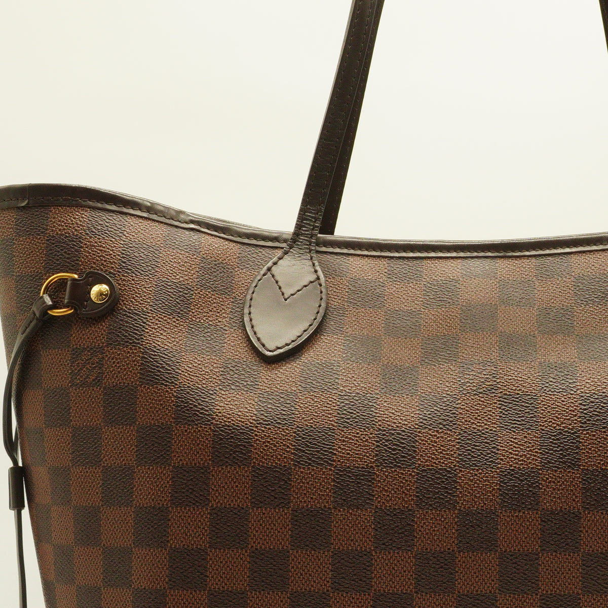 Louis Vuitton	Neverfull MM Damier Ebene GHW