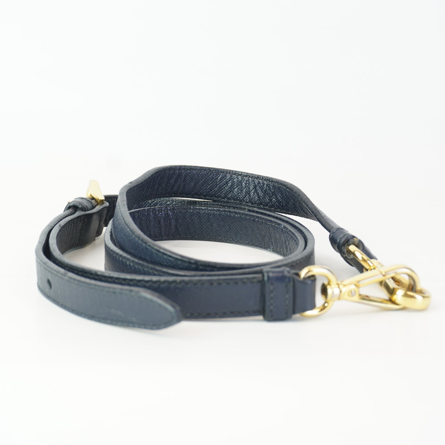 Prada  Tessuto Nylon & Saffiano Leather Crossbody Bag Blue