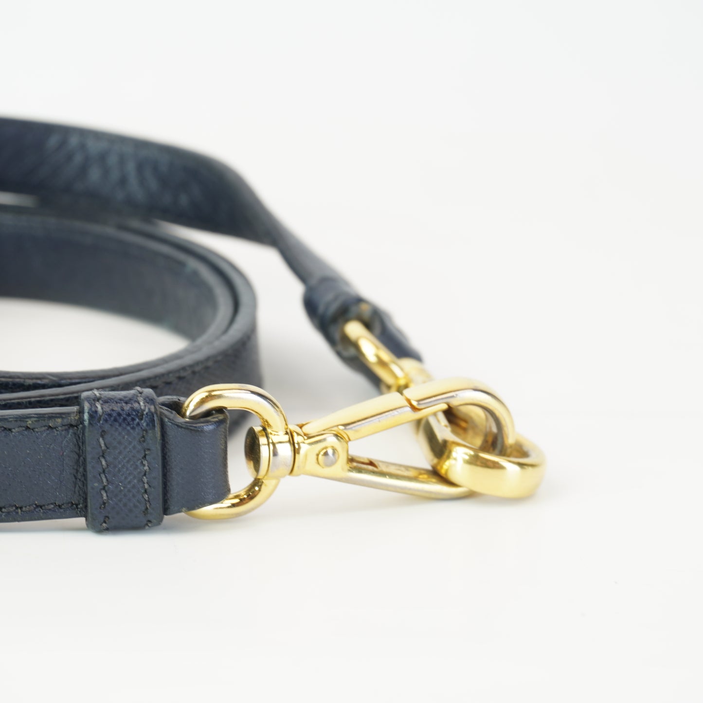 Prada  Tessuto Nylon & Saffiano Leather Crossbody Bag Blue